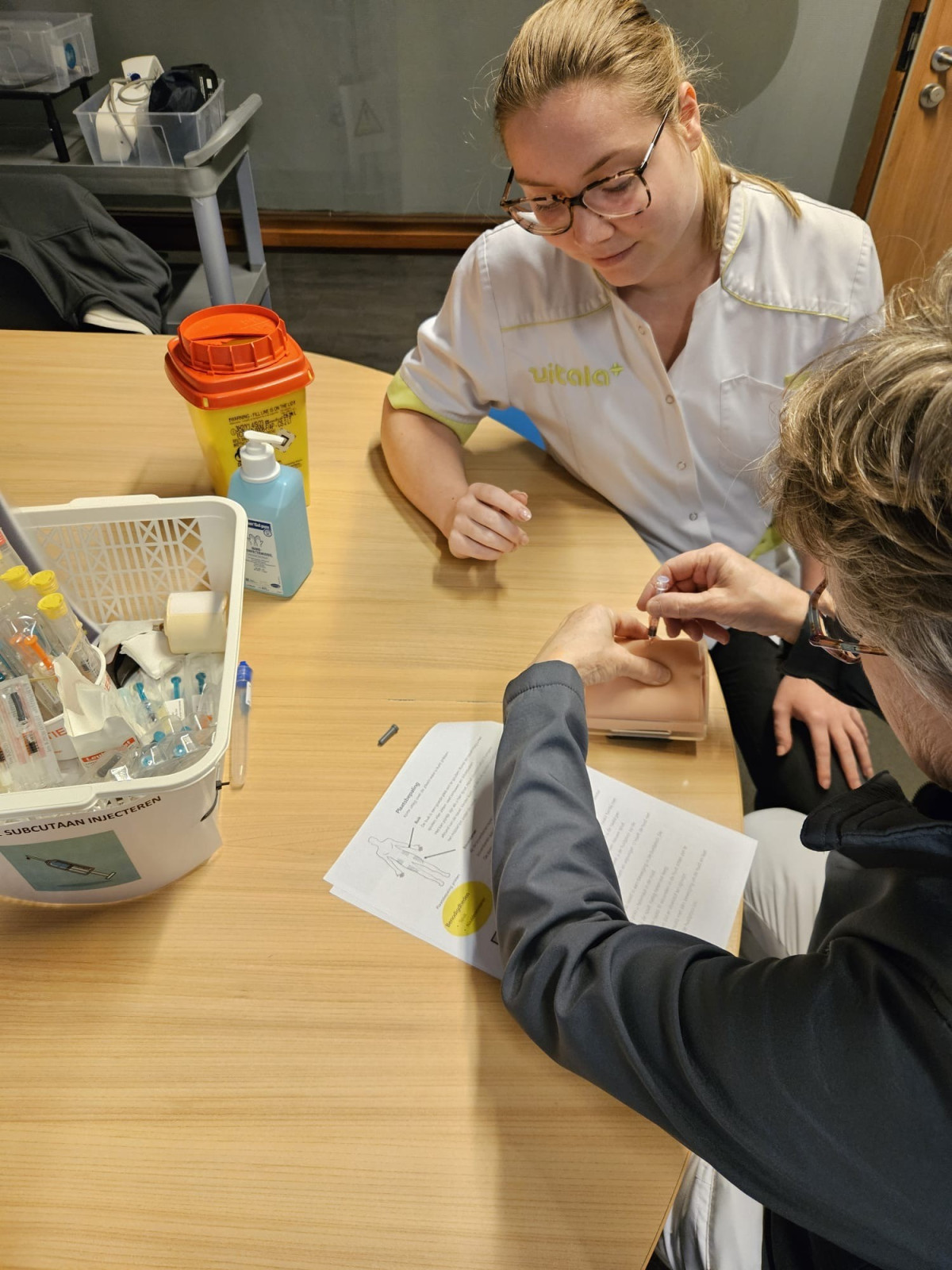 Instructieverpleegkundige in actie
